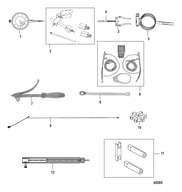 Serial Range Outboard 135 VERADO (4-STROKE)(4 CYL.) - 1B517159 THRU 2B576734 - Tools