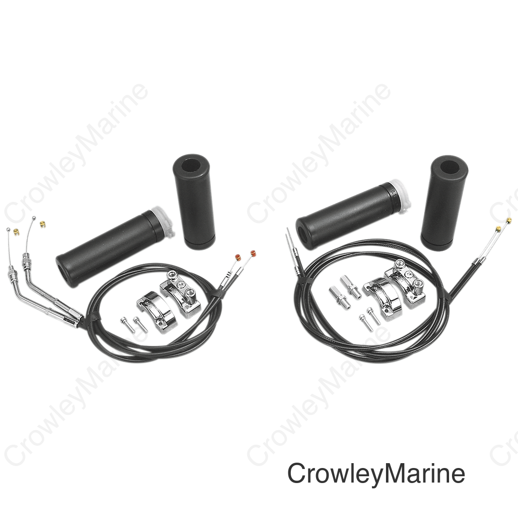 S&S Cycle 1in Handlebars 2-Cable Throttle Assembly Cable - 39in