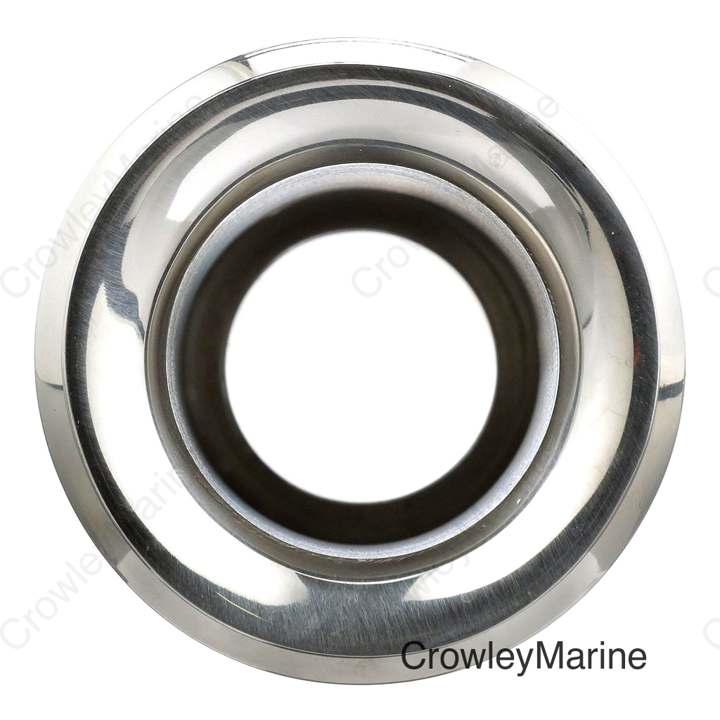 Seachoice Mega-Flow Dripless Thru Hull Fitting, 316 Stainless Steel, Fits 1 in. Hose, 1-1/2 in. Max. Hull