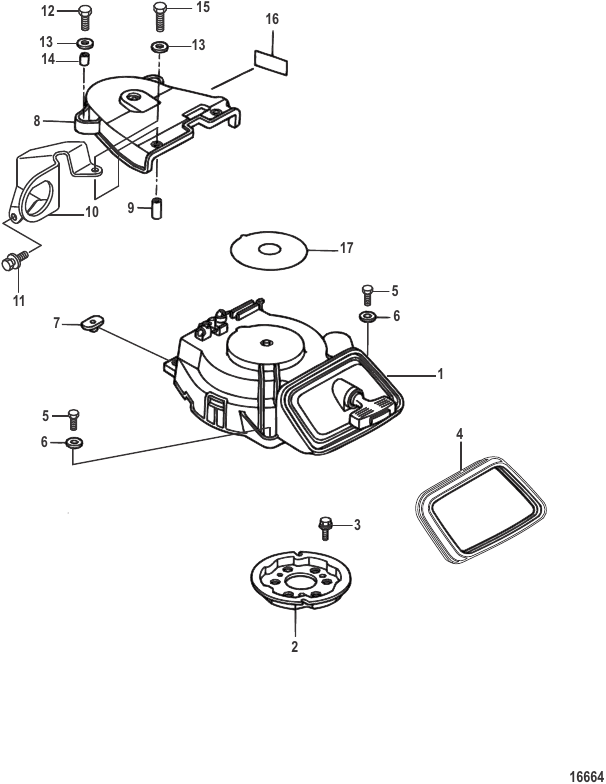 Recoil Starter - Serial Range Outboard 25 EFI (3 CYL.)(4-STROKE ...