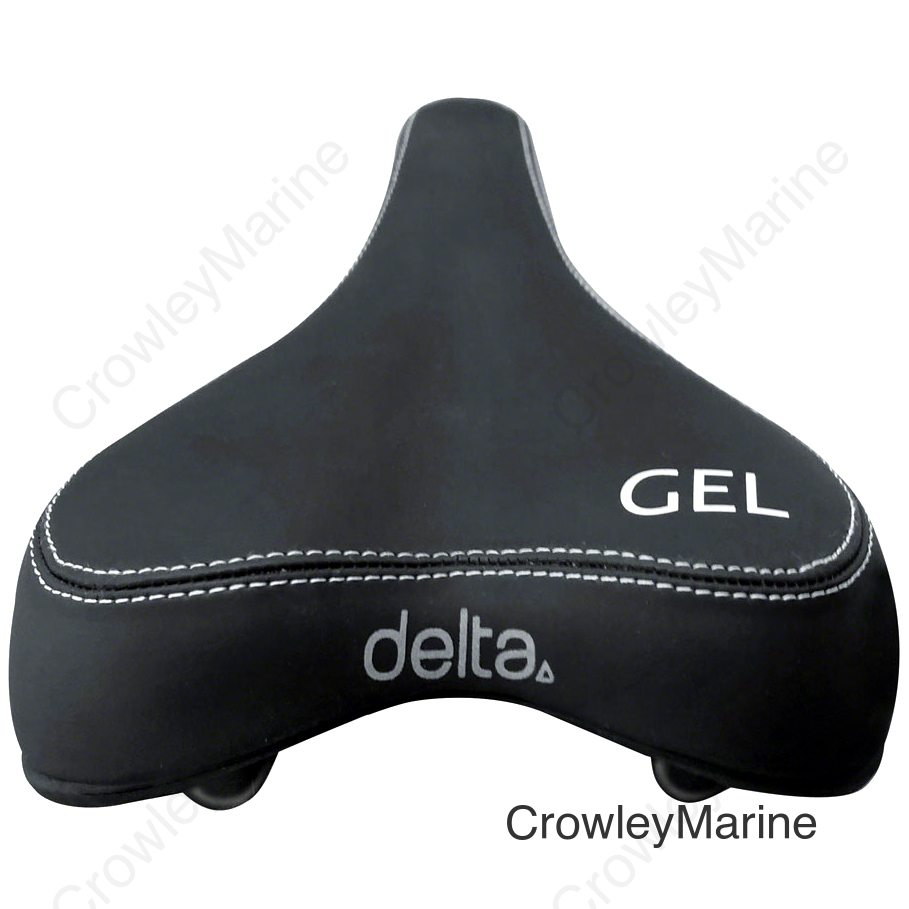 Delta D2 Comfort Gel + Saddle - Steel Black