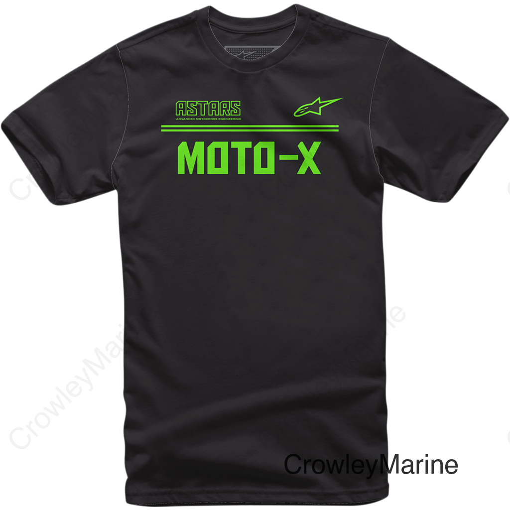 Moto X T-Shirt - Black/Green - 2XL