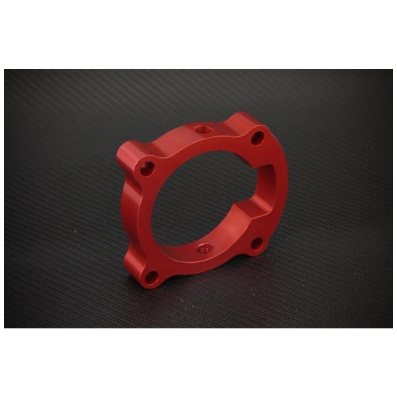 Torque Solution Throttle Body Spacer (Red): Hyundai Genesis Coupe 2.0T 10-12