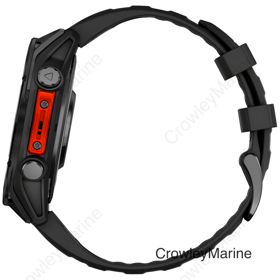 Garmin fenix 8 Smartwatch - 47mm AMOLED Slate Gray with Black Silicone Band