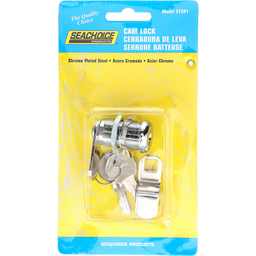 Seachoice Chrome-Plated Steel Cam Lock w/ 2 Matching Keys thumbnail-2