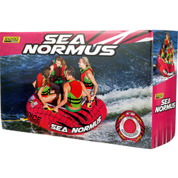 Seachoice Sea-Normus Towable Tube, Open Top Boat Tube w/ Air-Cushioned Floor, 4 Person, 69 In. X 69 In. thumbnail-4