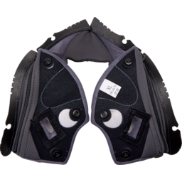 Pista GP RR Cheek Pads - Gray/Cyan - XL thumbnail-2