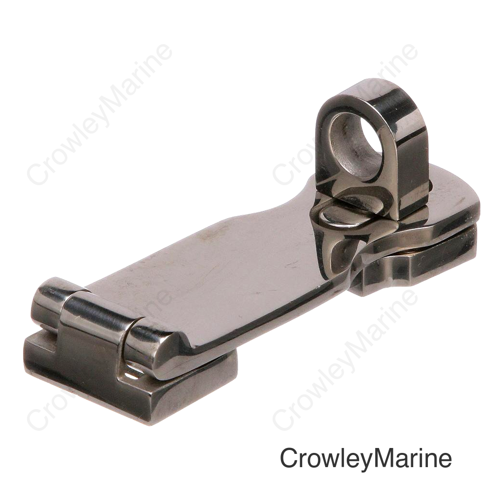 Seachoice Marine-Grade Safety Hasp w/ Swivel Eye, Polished 316 Stainless Steel, 3 In. X 1-1/4 In.