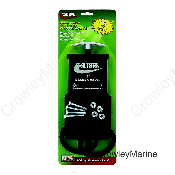 Valterra Bladex RV Waste Metal Handle Valve | Includes Hardware, 3"