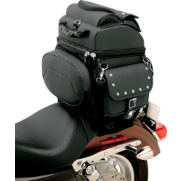 Sissy Bar Bag - Black Studded thumbnail-2