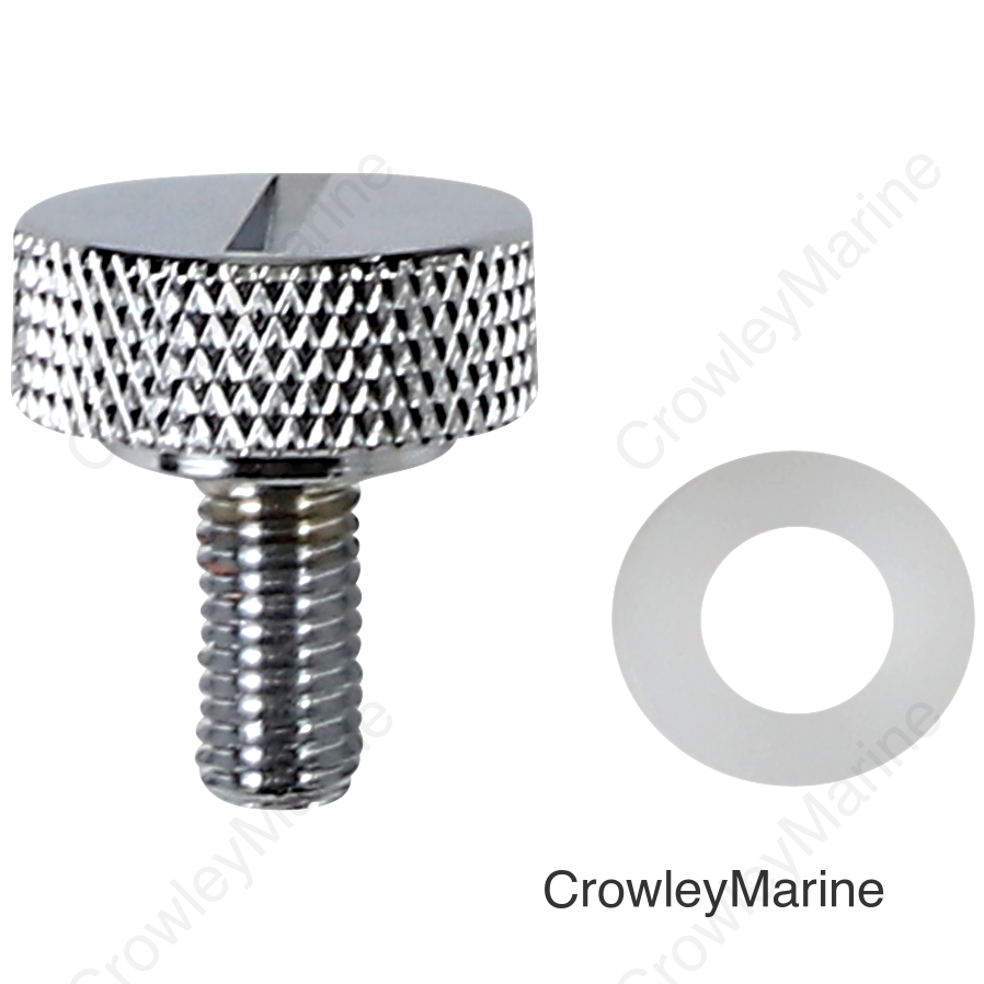 SEAT KNOB CHM SLOT 1/4-28