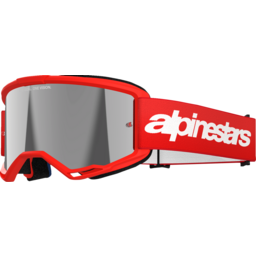 Vision 3 Goggle - Wordmark - Red - Silver Mirror thumbnail-3