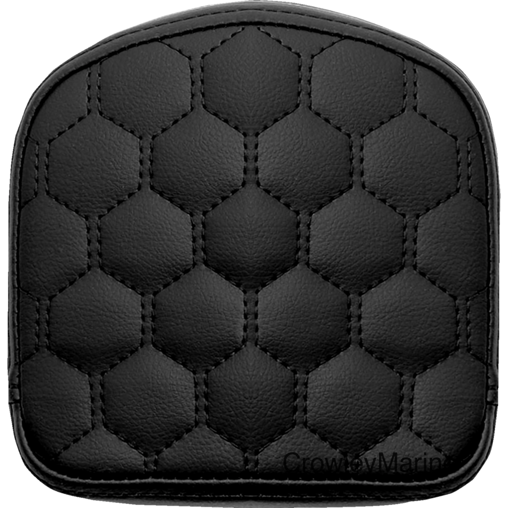 RoadSofa™ Sissy Bar Pad - Honeycomb - Black Stitching