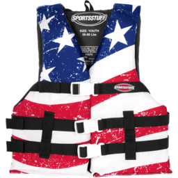 Youth Stars & Stripes PFD Vest - Red/White/Blue thumbnail-1
