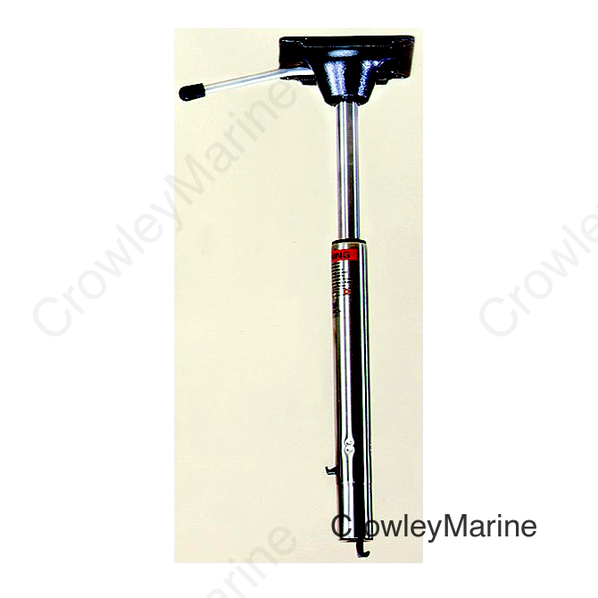 Springfield Spring-Lock Power-Rise 13-1/2" to 20" Adjustable Sit Down Stainless Steel Pedestal