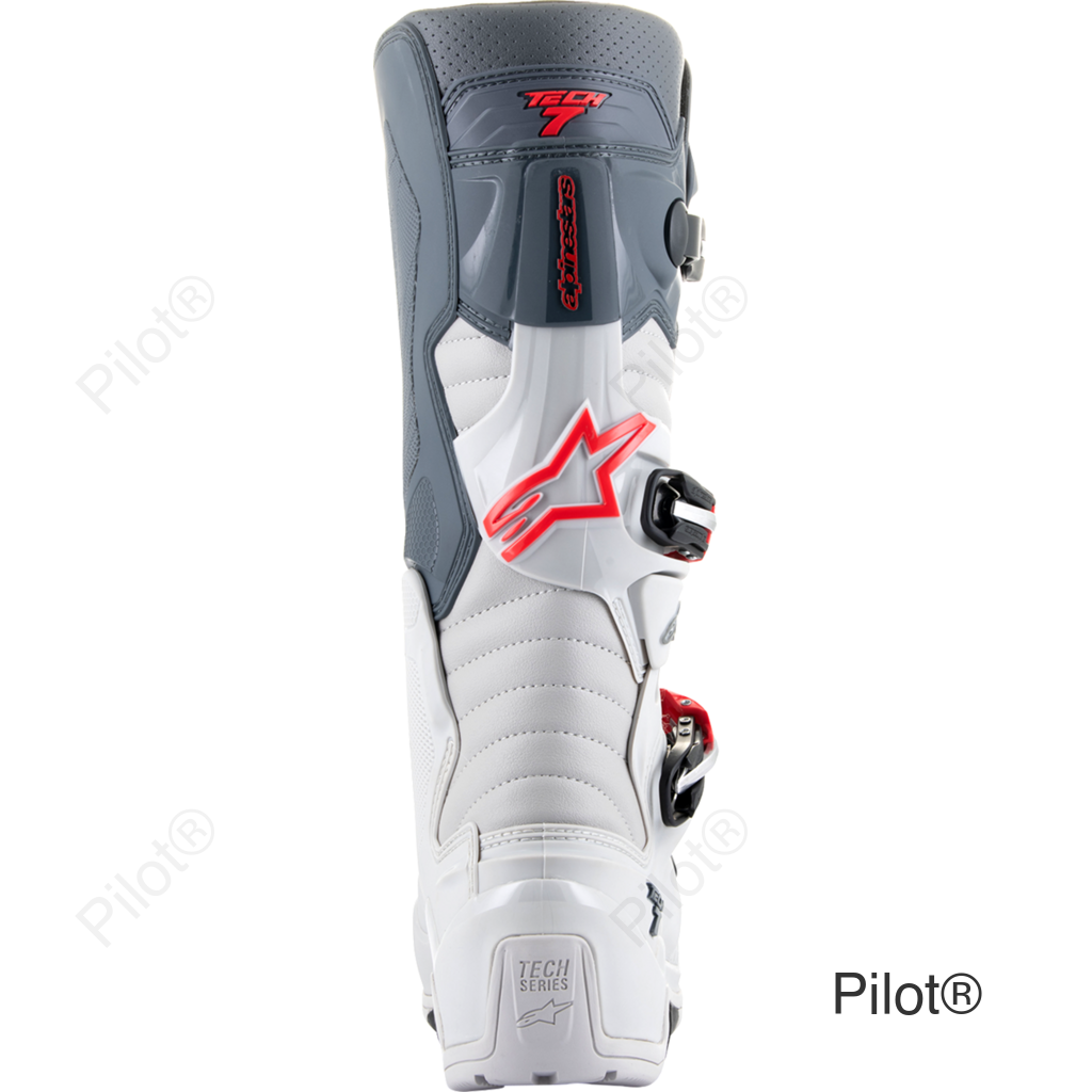 Tech 7 Enduro Boots - Gray/Red - US 9