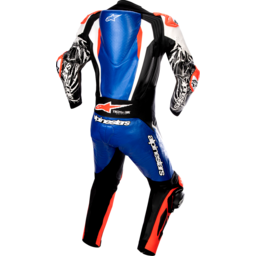 Racing Absolute v2 1-Piece Leather Suit - Black/Blue/White/Red - US 48 / EU 58