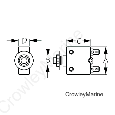 Seadog 4208101 Thermal Circuit Breaker - 10 A