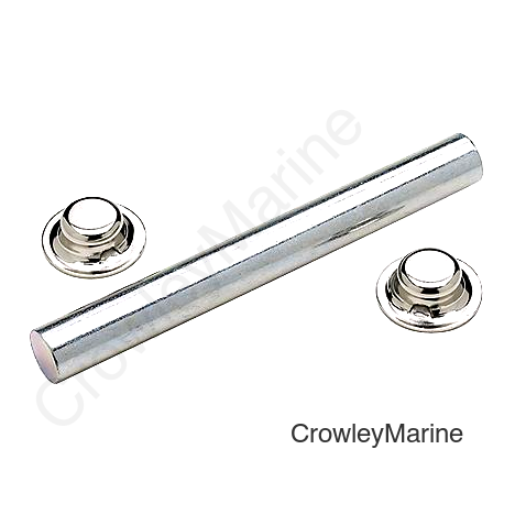Seachoice Zinc Plated Steel Roller Shaft Includes 2 Pal Nuts