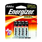 Energizer E92BP4 AAA Energizer Batteries, 4/pk @12