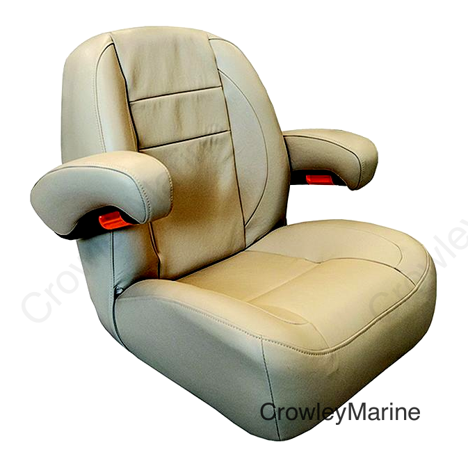 Springfield 104218001 Pontoon Helm Fixed Chair, Cream