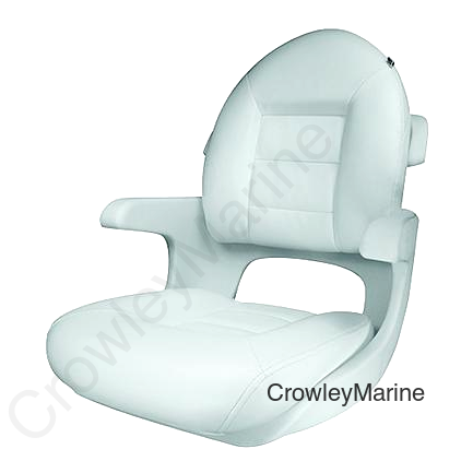 Tempress Elite Helm High Back Seat, White Shell, White/White Cushions