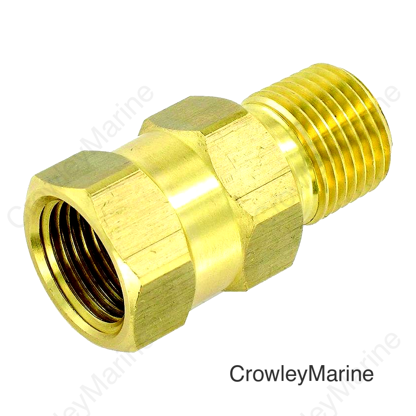 Valterra P23402LF Brass Check Valve 1/2" MPT, 1/2" FPT, Bulk