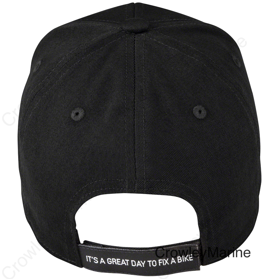 Park Tool HAT-9 Classic Logo Ball Cap Black Blue/White Logo