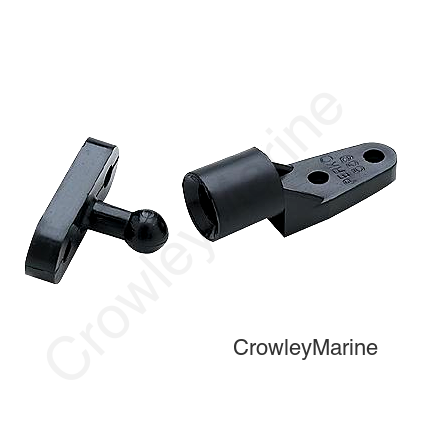 Seachoice Black Plastic Door Catch (1 Pair Per Pack)