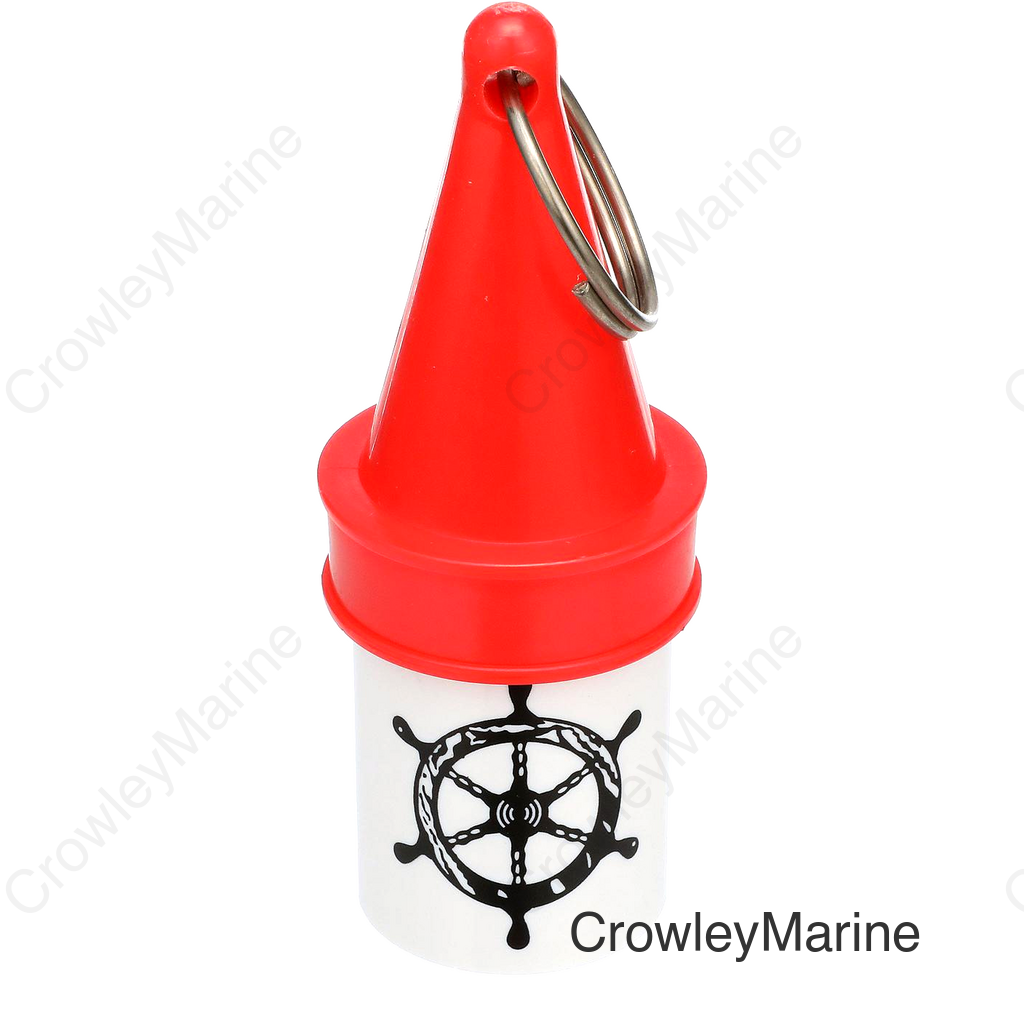 Seachoice High-Visibility Floating Key Buoy With Dry Storage, Red