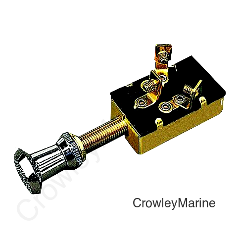 PUSH PULL SWITCH BRS 3POS 1 CIR