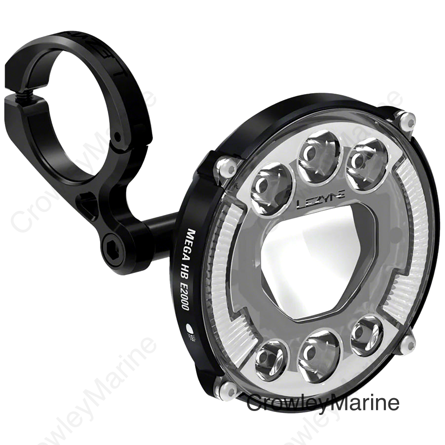 Lezyne Mega HB E2000 Ebike Headlight - 600/2000 Lumen STVZO Compliant Black