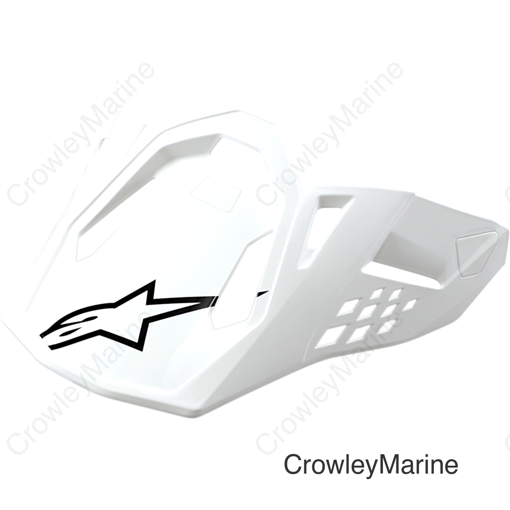 Supertech M8/M10 Visor - Gloss White