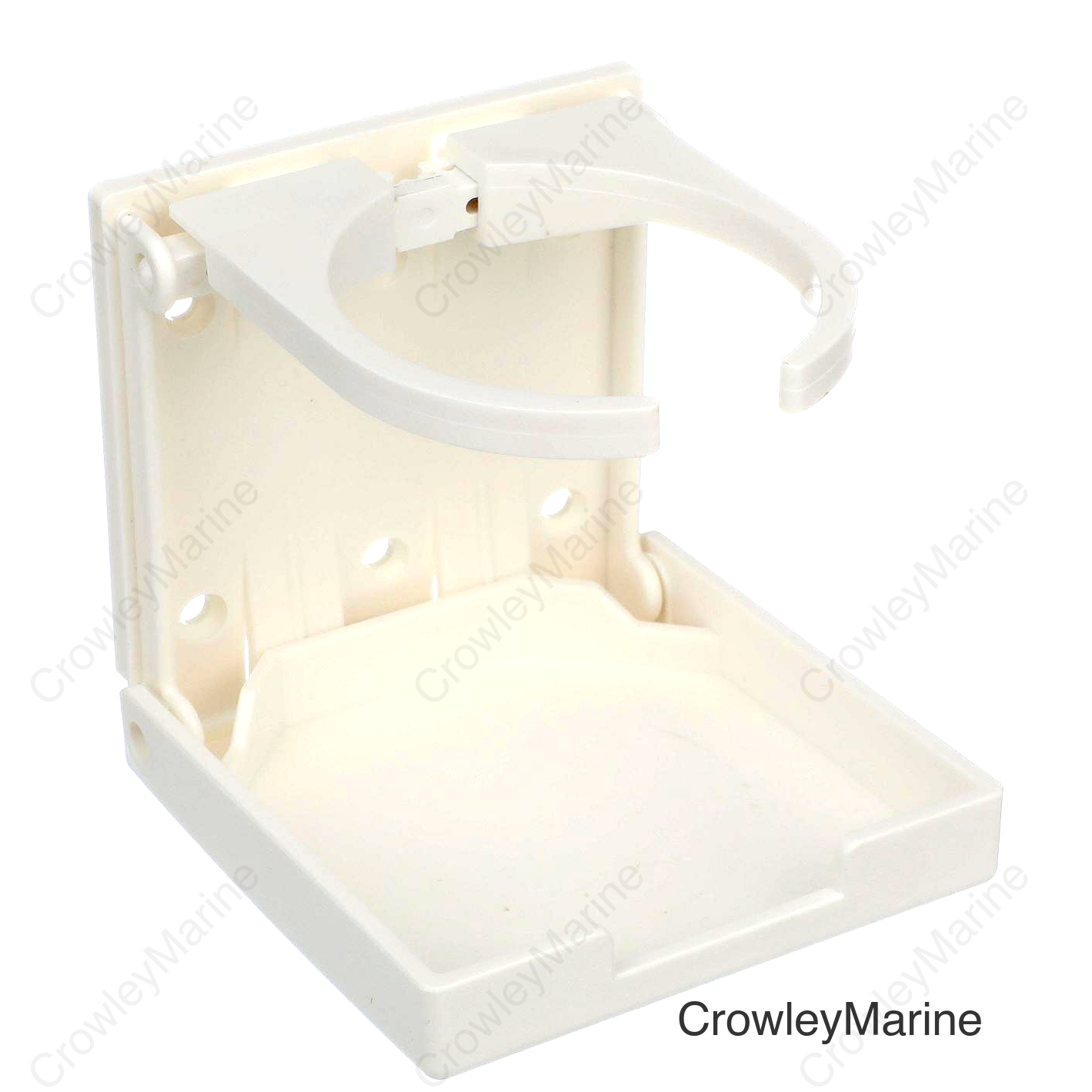 Seachoice Folding Drink Holder, Adjustable, Boat, White