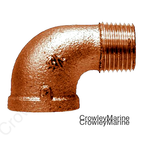 2-1/2 BRONZE 90 DEG STREET ELL