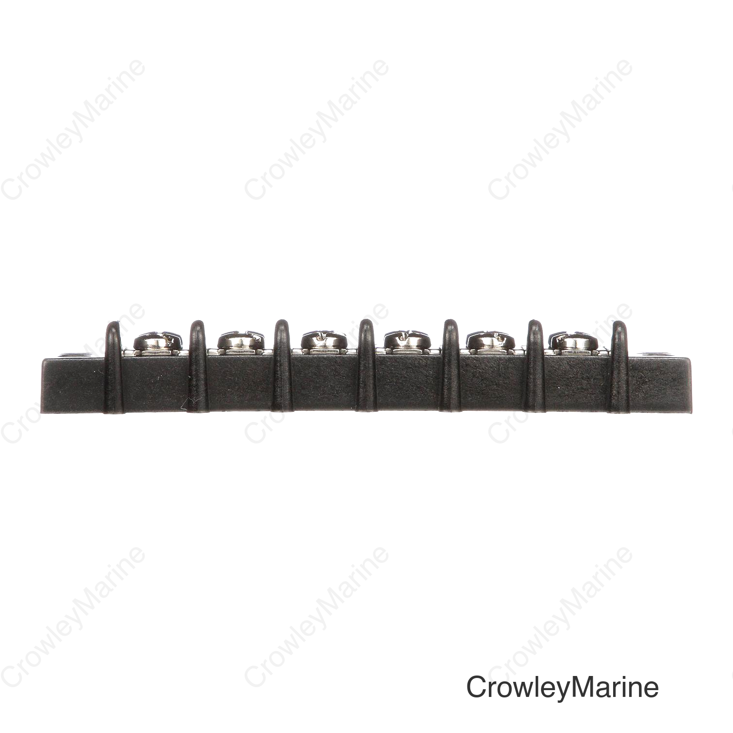 Seachoice Terminal Block, 6-Gang, Nickel Plated Brass Terminals