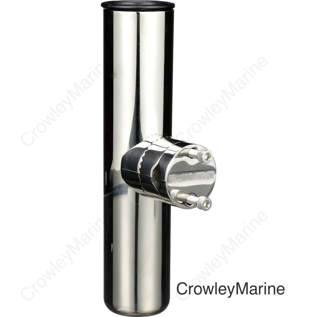 Seachoice Clamp-On Fishing Rod Holder, 9 in., Stainless Steel