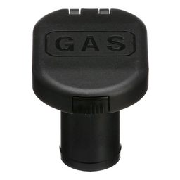 Seachoice Deck Mount Gas Fill Plate w/ Vent, Hinged Flip-Top, Molded Black Plastic thumbnail-5