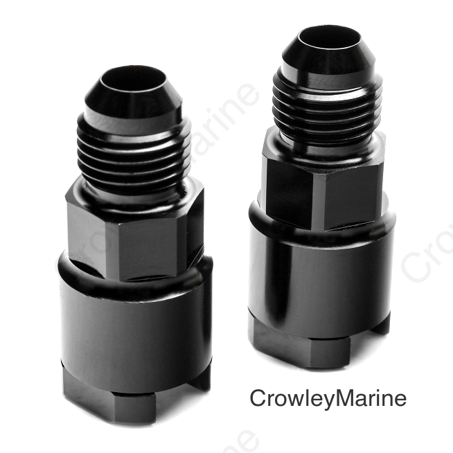 Cobb 04-16 Subaru STi / WRX 06-17 -6 AN Adapter Fittings Black - Set of 2