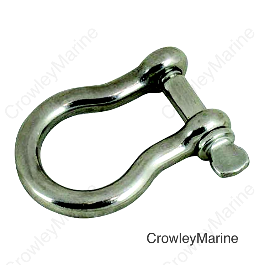 Sea-Dog 1470541 Bow Shackle-Stainless Steel A: 1/8", B:5/16", C:1/2", D:13/16"