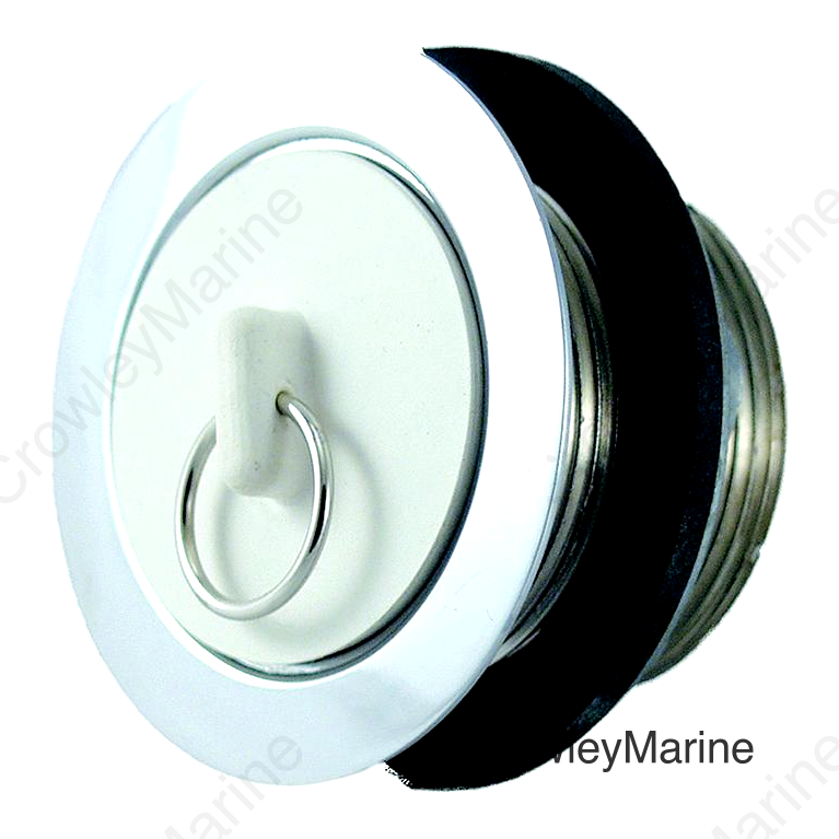 JR Products 9495-205-022 Universal RV Sink Strainer & Drain Stopper with Washer & Slipnut