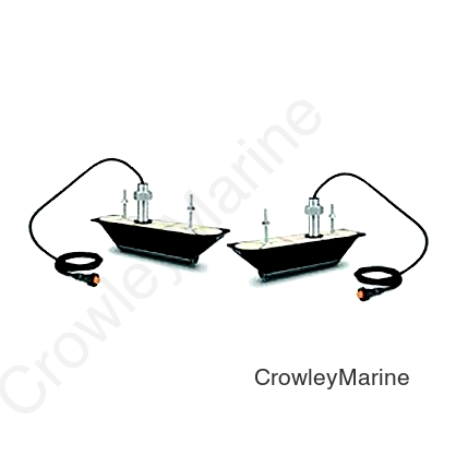 Garmin 0100196111 GT30 CHIRP ClearVü & SideVü Thru-Hull Transducer, Pair