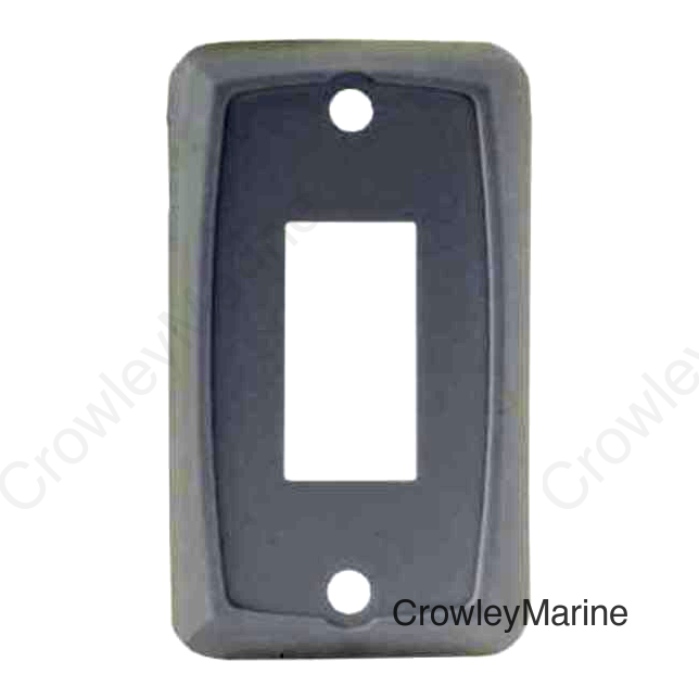 SINGLE FACE PLATE WHITE