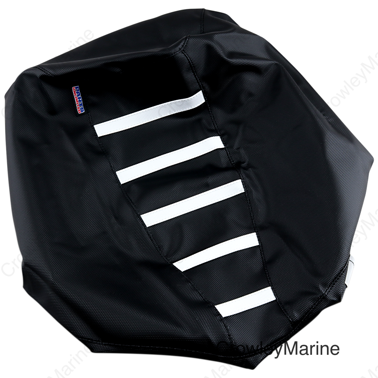 SEAT COVER AC RIB BK/WHT