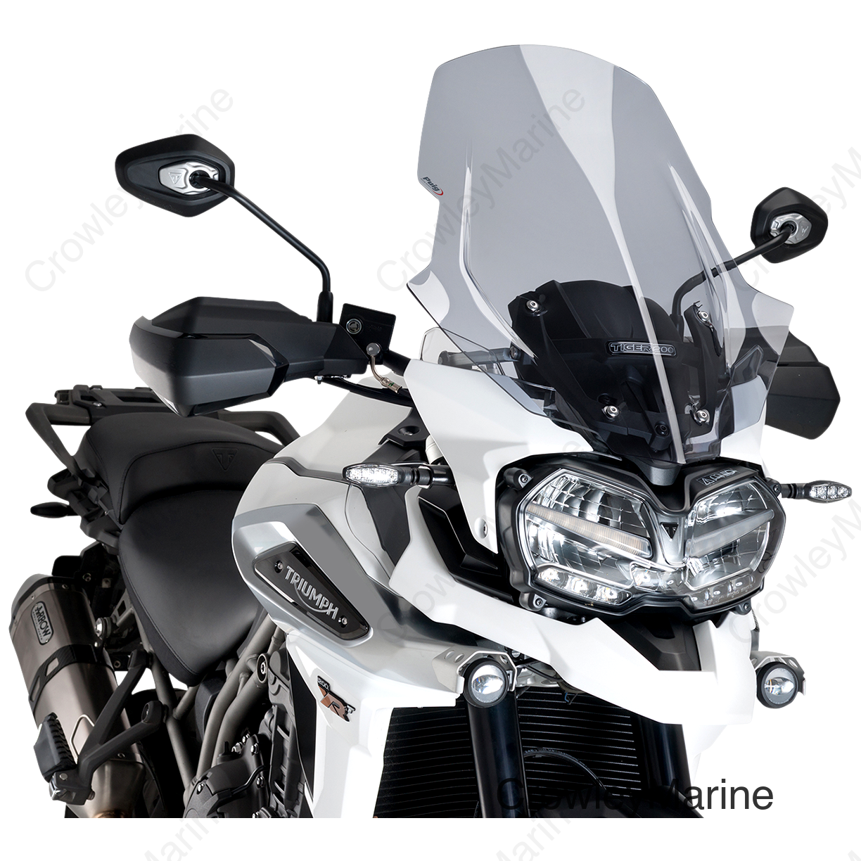 Race Windscreen - 24-1/2" - Light Smoke - Tiger