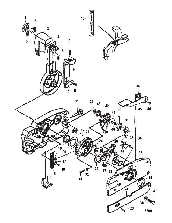 Remote Control Components -Mechanical 802616A1 - 0N302509 and Below ...