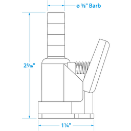 Seachoice Fuel Connector Hose for Evinrude/Johnson, Female, 3/8 In. Barb thumbnail-3