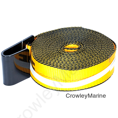 Winch Strap, 2"x25', 3,335lbs. WLL w/ 2" Flat Hook (398200)