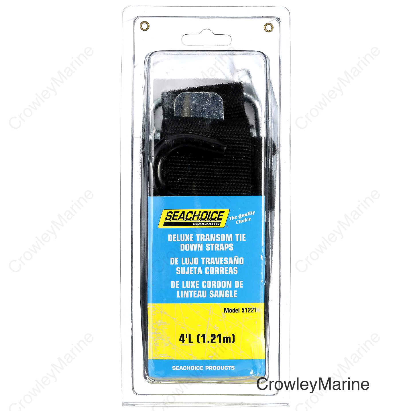 Seachoice Heavy Duty Transom Tie Down Boat Strap, 48 In., With S Hook
