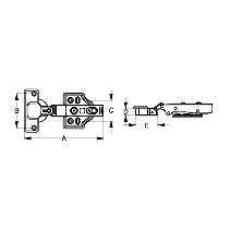 Sea-Dog 2019641 Soft Close Concealed Stainless Steel Cabinet Hinge thumbnail-0